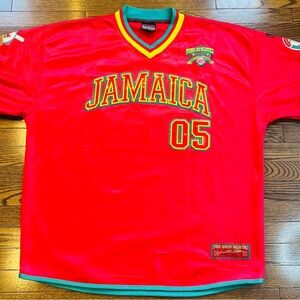 FUBU “Jamaica 05” Y2K Mesh Jersey XXL